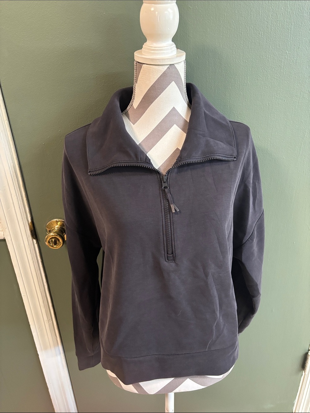 Avia Charcoal Gray Zip-Up Pullover Jacket